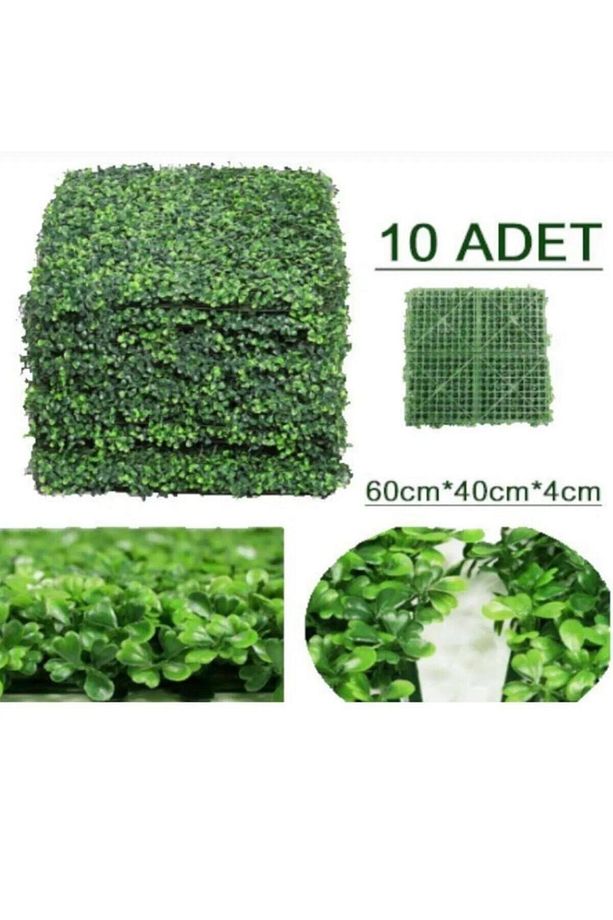 Yapay Çiçek Duvar Kaplama yonca Panel 40*60 Cm Duvar Dekor Çit 10 ADET - 2