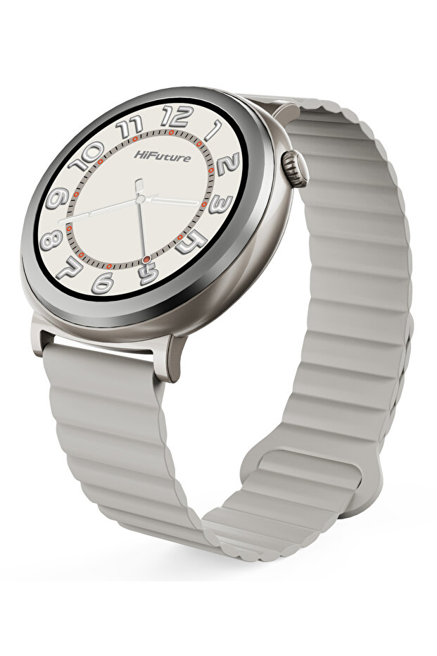 ساعة أورورا الذكية - فضية - 1