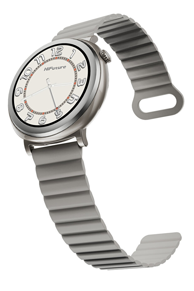 ساعة أورورا الذكية - فضية - 2