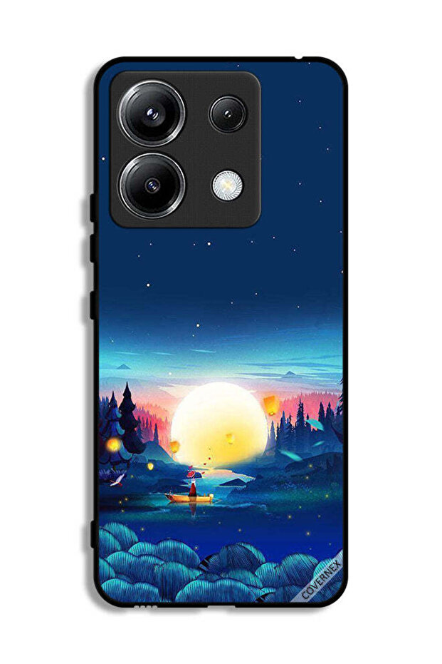 غطاء حماية Xiaomi Poco X6 5G بمنظر غروب الشمس