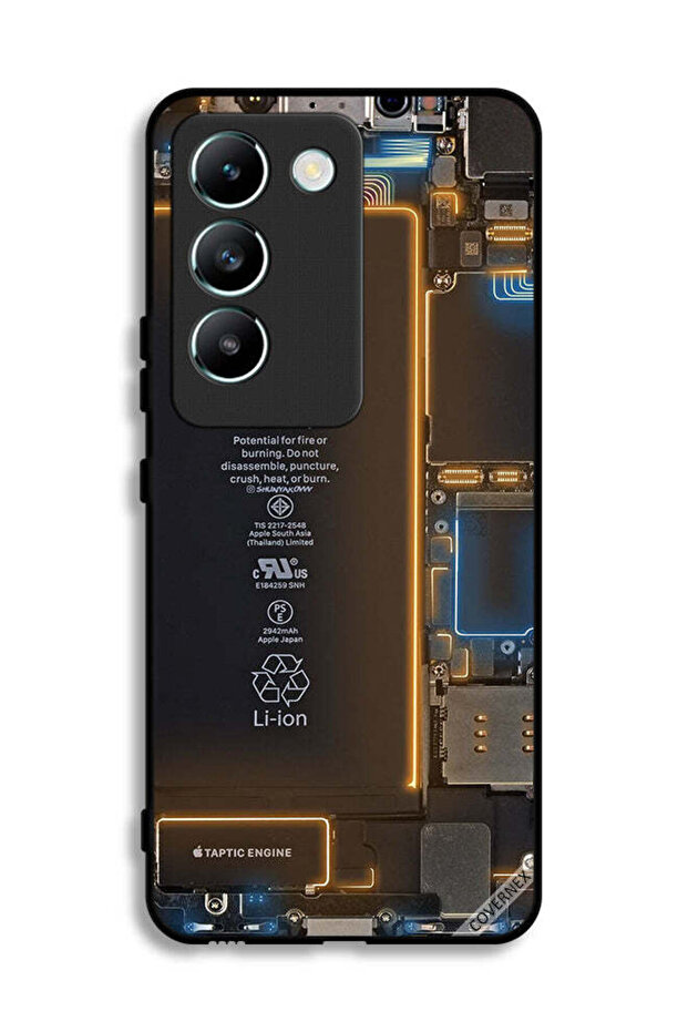 غطاء حماية خلفي لهاتف Vivo V30 Lite 4G بنمط داخلي