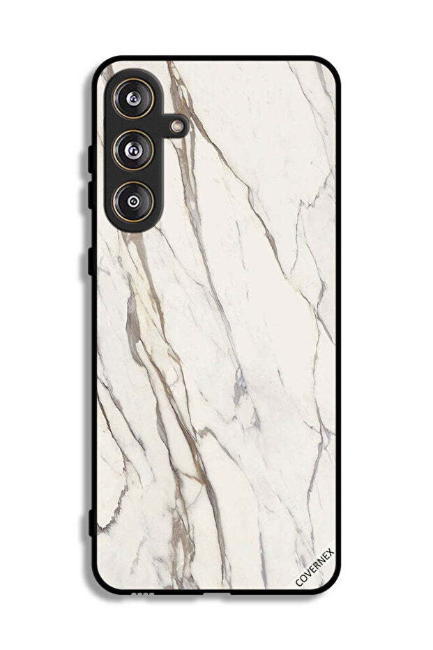 غطاء حماية لهاتف سامسونج جالاكسي M55 5G بتصميم رخامي