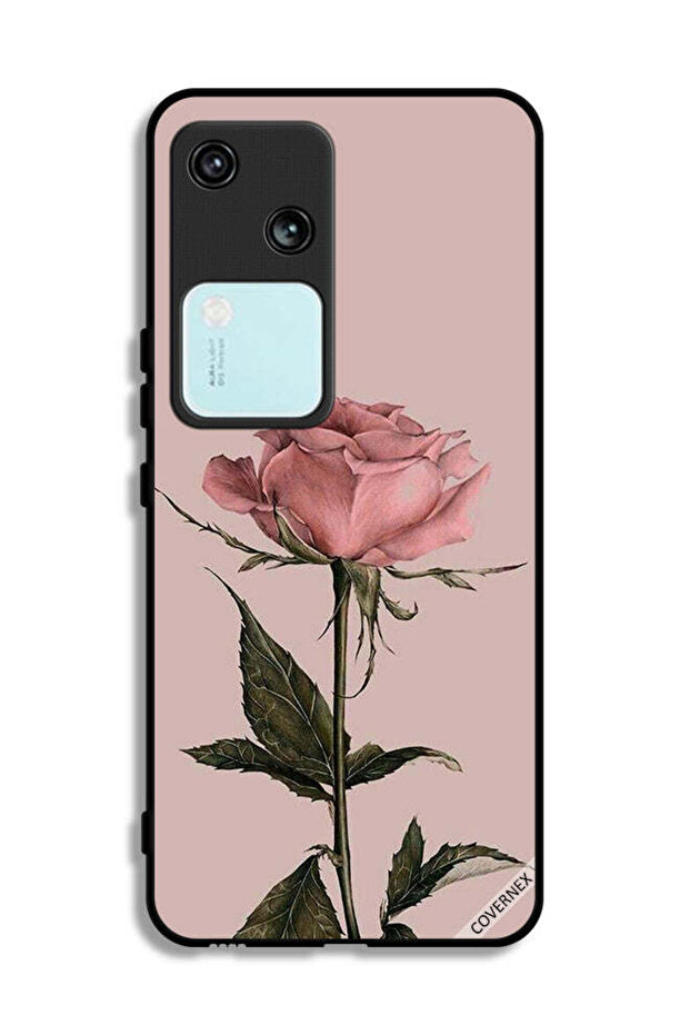 غطاء حماية لهاتف Vivo S18 5G بلون وردي خوخي
