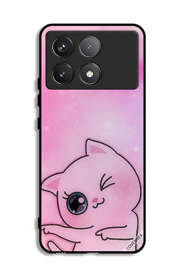 غطاء حماية Xiaomi Poco F6 Pro بتصميم Go This Way Kitten