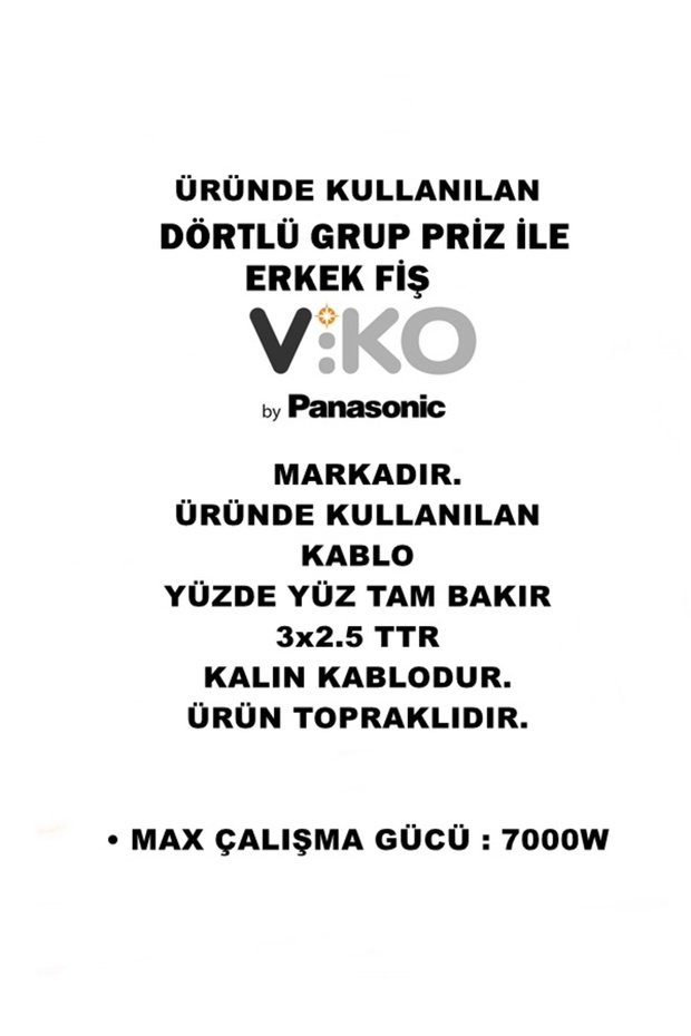Multi-let | Dörtlü 5 Metre Topraklı Çocuk Korumalı Grup Priz 4'lü 5 M 3x2.5 Ttr Kalın Kablolu - 4