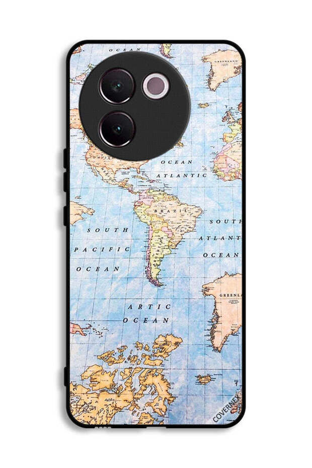 Vivo V30e 5G Protective Case Cover World Map