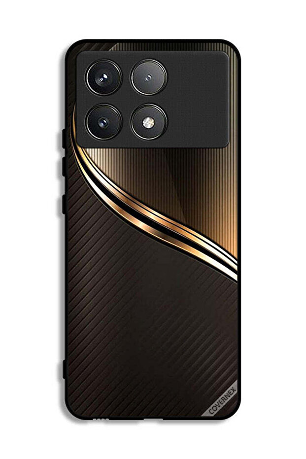 غطاء حماية لهاتف Xiaomi Poco F6 Pro بنمط فولاذي