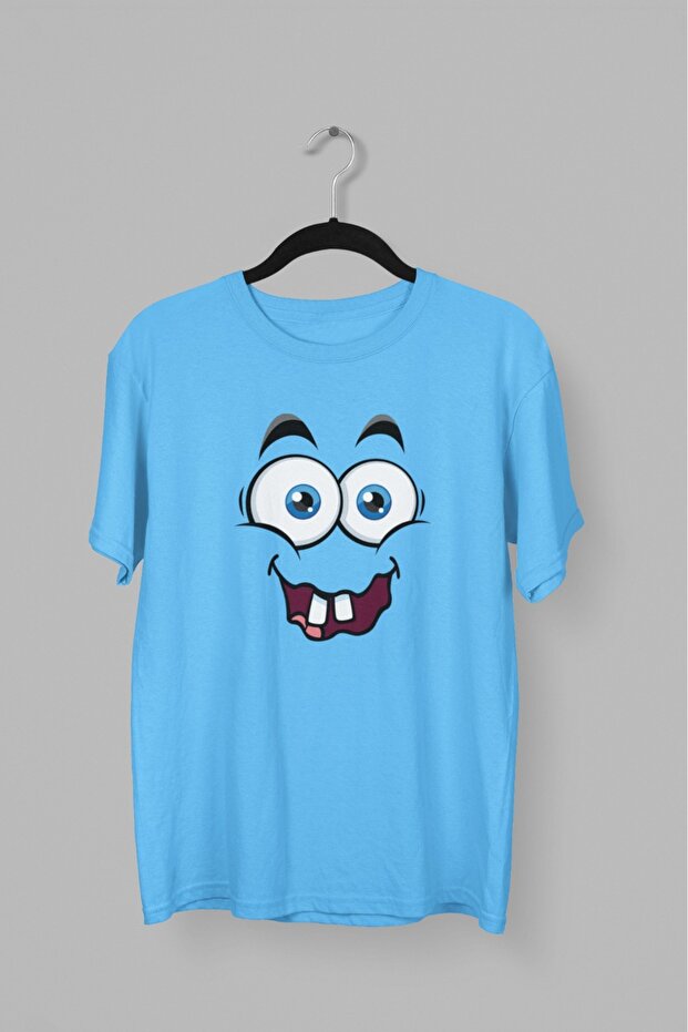 Men/Women Two Tooth Transfer Printed Round Neck Short Sleeve T-Shirt