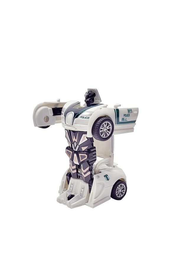 Otobot Polis Bugatti Transformers Robot Araba - 6