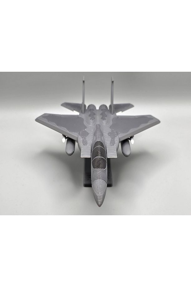 F-16 uçak kit kart maket (Gri) - 1