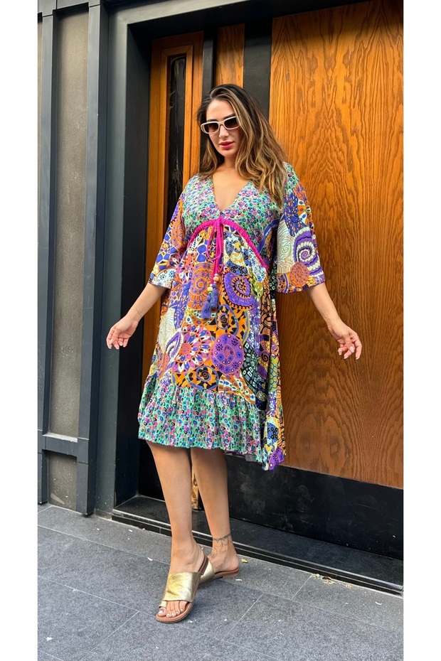 Uzun salaş elbise - 4