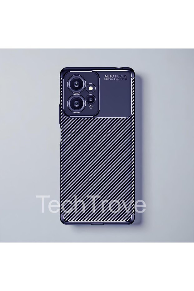 Xiaomi Redmi Note 12 4g Case Shock Absorbing Carbon Fiber Pattern Cover with Camera Protection