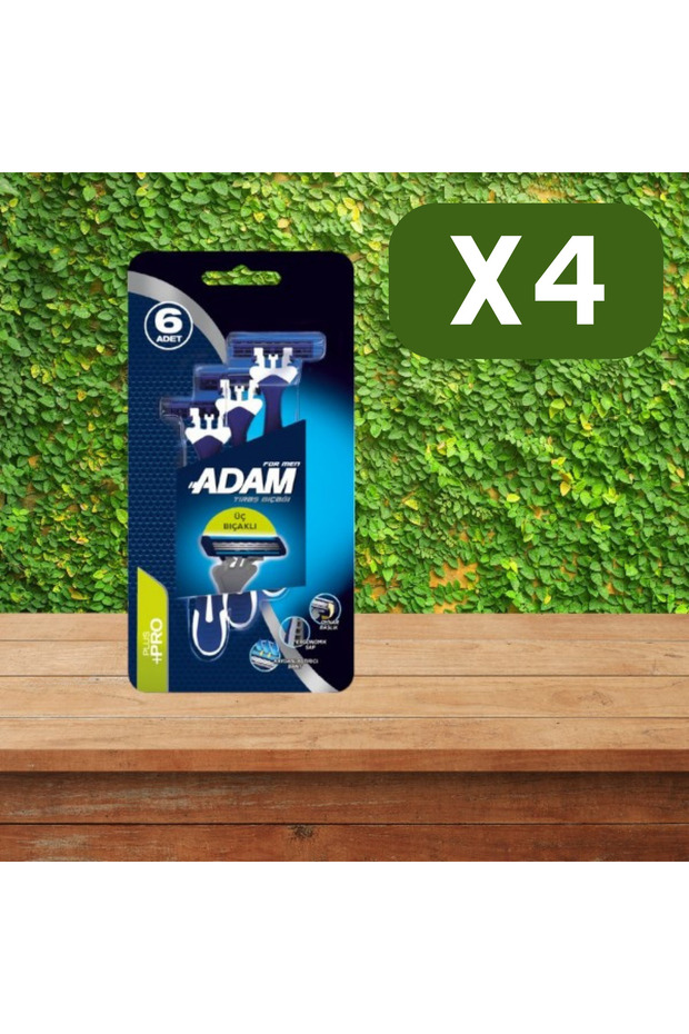 شفرات حلاقة ثلاث شفرات 6 قطع × 4 قطع