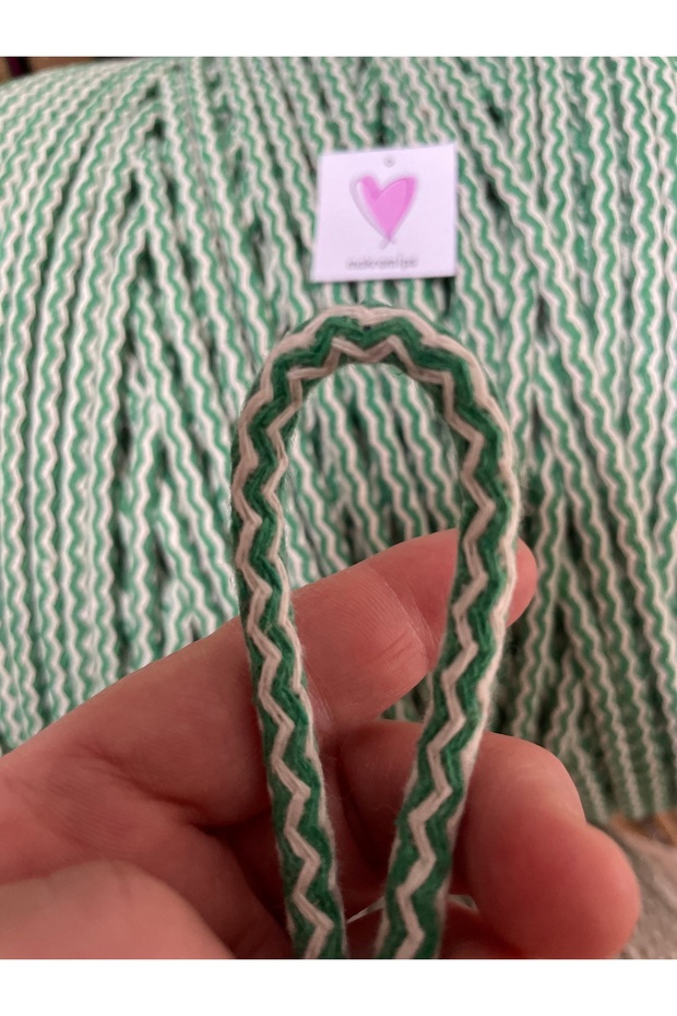 DİKİLEBİLİR ÇOK AMAÇLI TRESS HOBİ İPİ (1 kilo) PAMUK DOKUMA ÇANTA PASPAS SEPET SUPLA RUNNER - 3