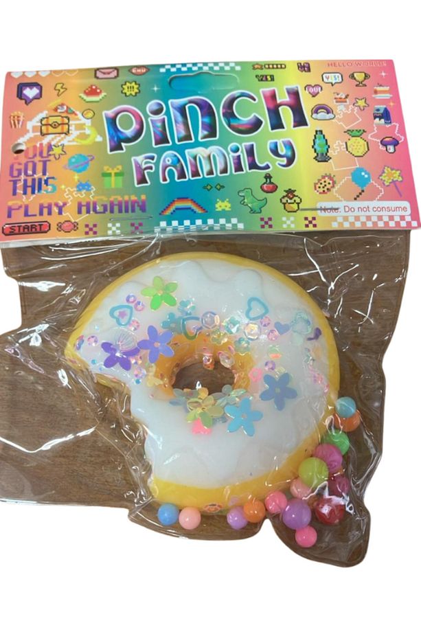 Donut-taba Sukuşi - Squishy Donut- Stres Oyuncak 2 Renk Seçeneği Moj Moj - 1