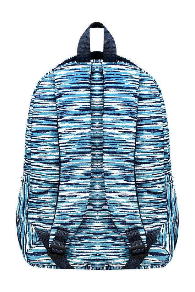 حقيبة ظهر فاخرة منقوشة متوسطة الحجم مع هدية سلسلة مفاتيح على شكل قرد - 5