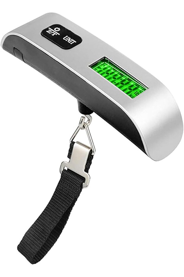 🧳 Digital Luggage Scale with LCD Display and Thermometer - 50kg Capacity, Practical for Travelers - 1