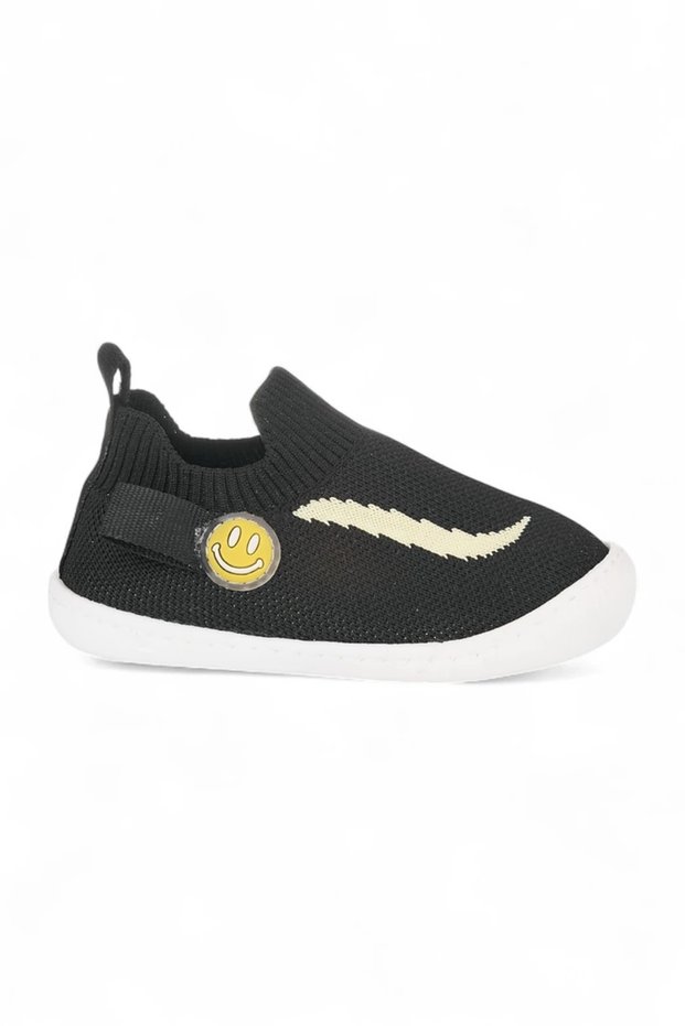 Fippo Baby Kids Orthopedic Non-Slip Sole Black Comfortable Daily First Step Sports Shoes