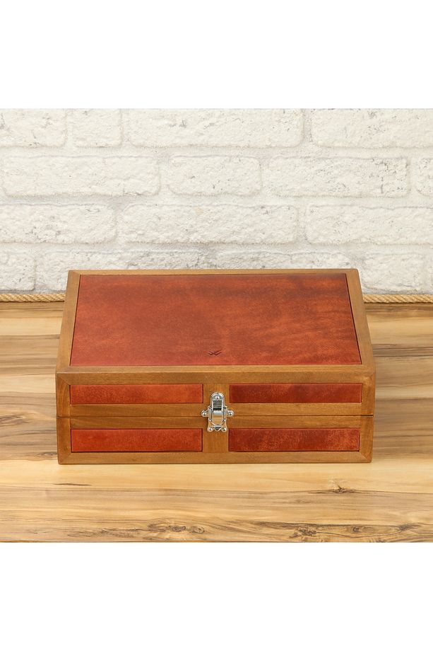 15'li Ahşap Saat Kutusu Çoklu Saat Kutusu Saat Koleksiyon Kutusu Saat Organizeri Watch Case - 5