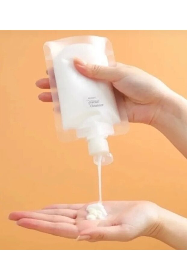 3 Pieces 100ml Cream Shampoo Container Reusable Set - 2
