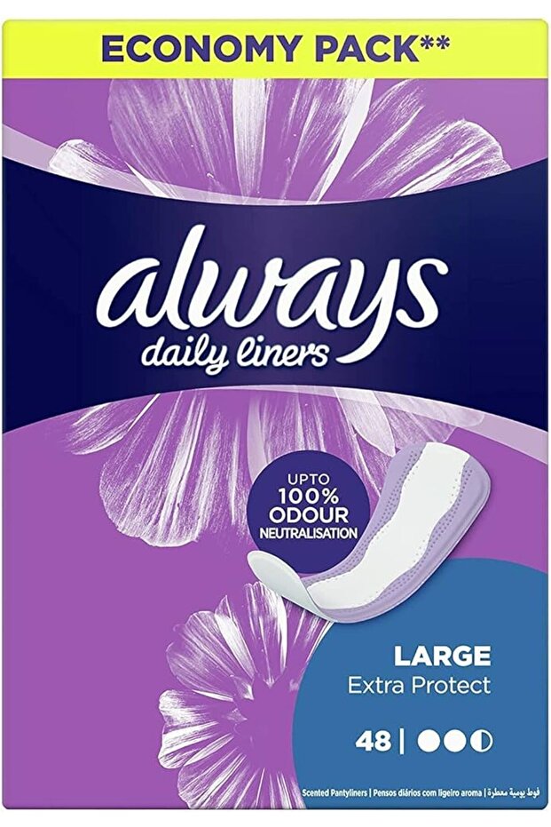 فوط صحية يومية كبيرة 48 قطعة - 1