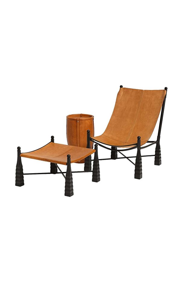 CALFSKIN SOFA, POT, SEHPA 3'LÜ SET - 1