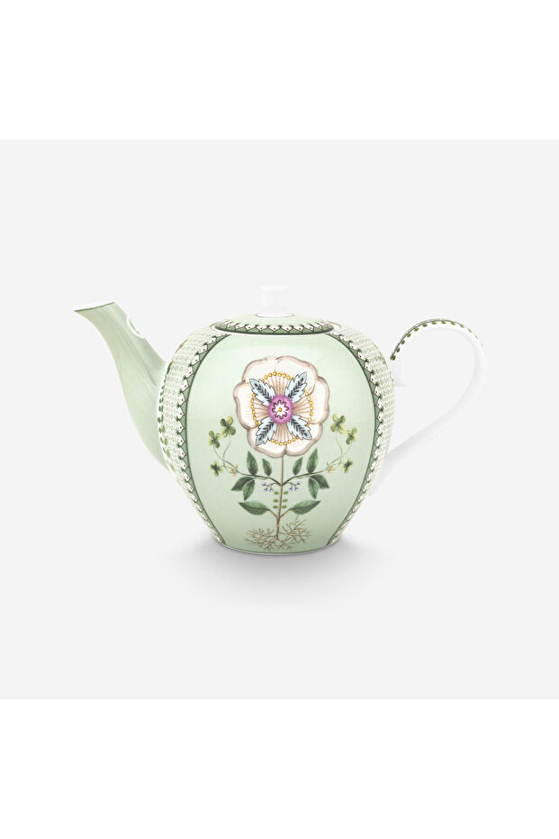 Lily & Lotus Yeşil Porselen Demlik 1600 Ml - 1