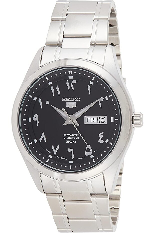 5 Automatic Black Arabic Dial Men's Watch SNKP21J1