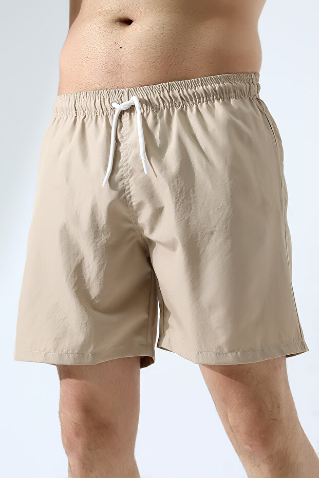 Dark Cream Men's Swim Shorts