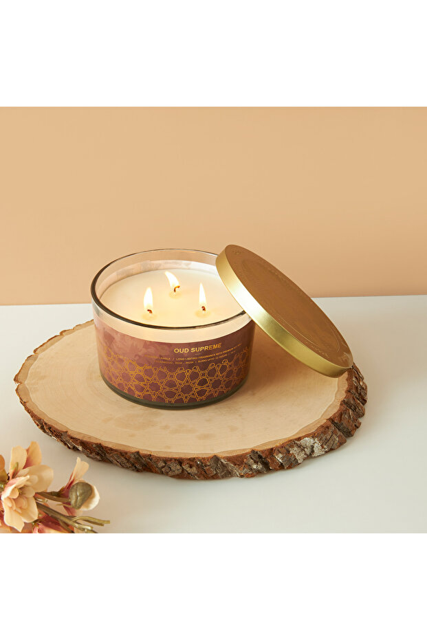 Scent.d Oud Supreme 3-Wick Jar Candle - 16 oz