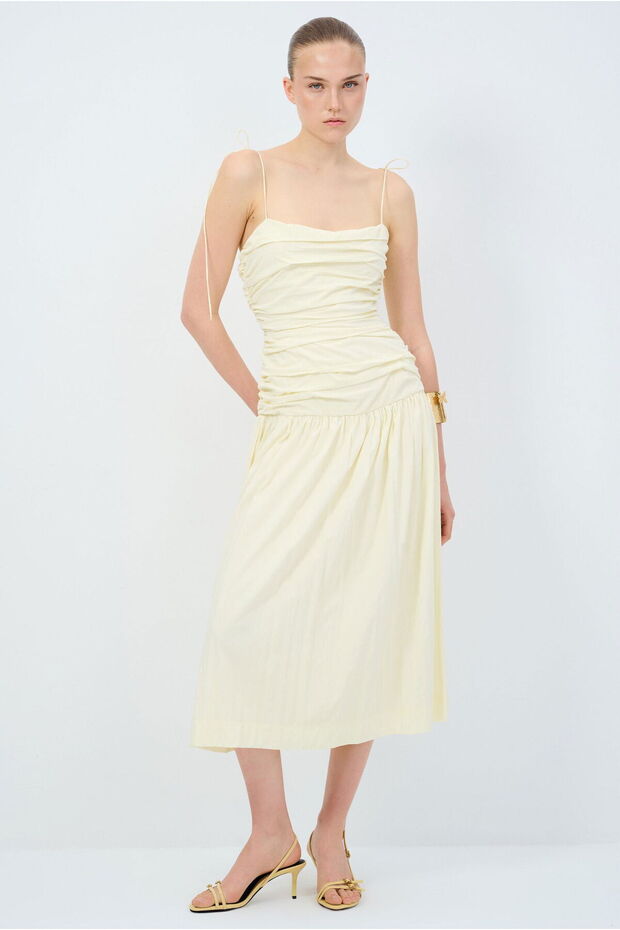 Büzgülü Elbise - 1