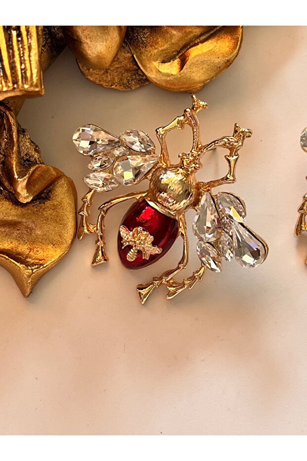 Marka model arılı küpe - 3