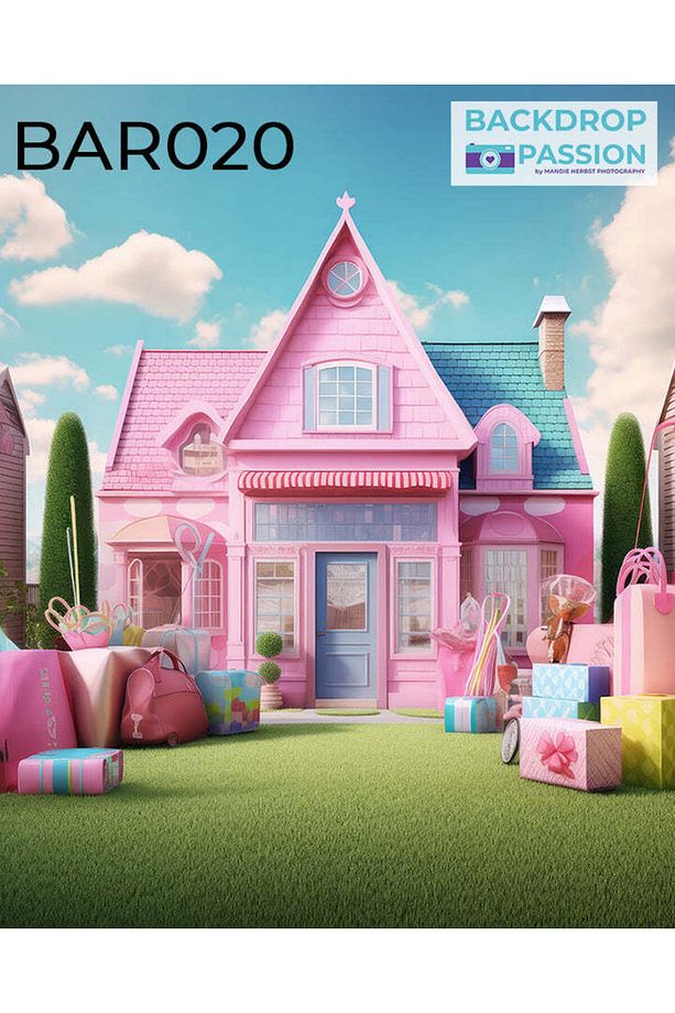 Barbie konsept,Parti konsept,Erkek ve kız Konsept parti,Doğum Günü Parti, Kumaş Arka Fon 150 X 200 - 1