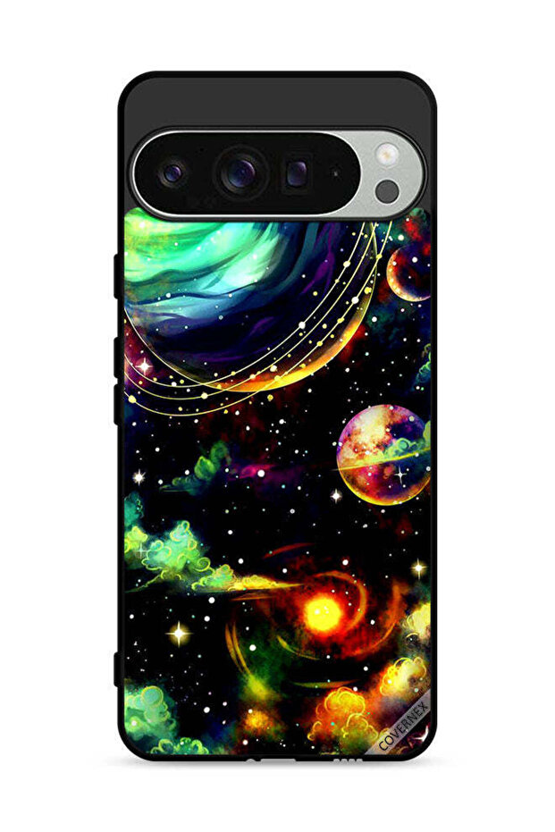 غطاء حماية لجهاز Google Pixel 9 Pro بتصميم نباتات زحل