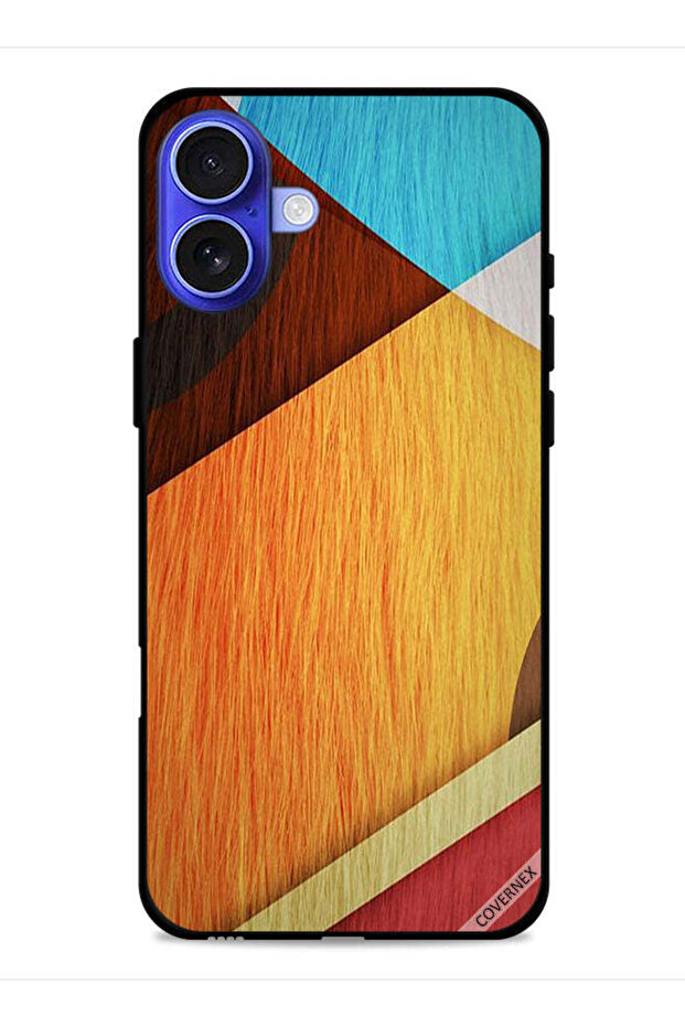 غطاء حماية لجهاز Apple iPhone 16 بملمس خشبي