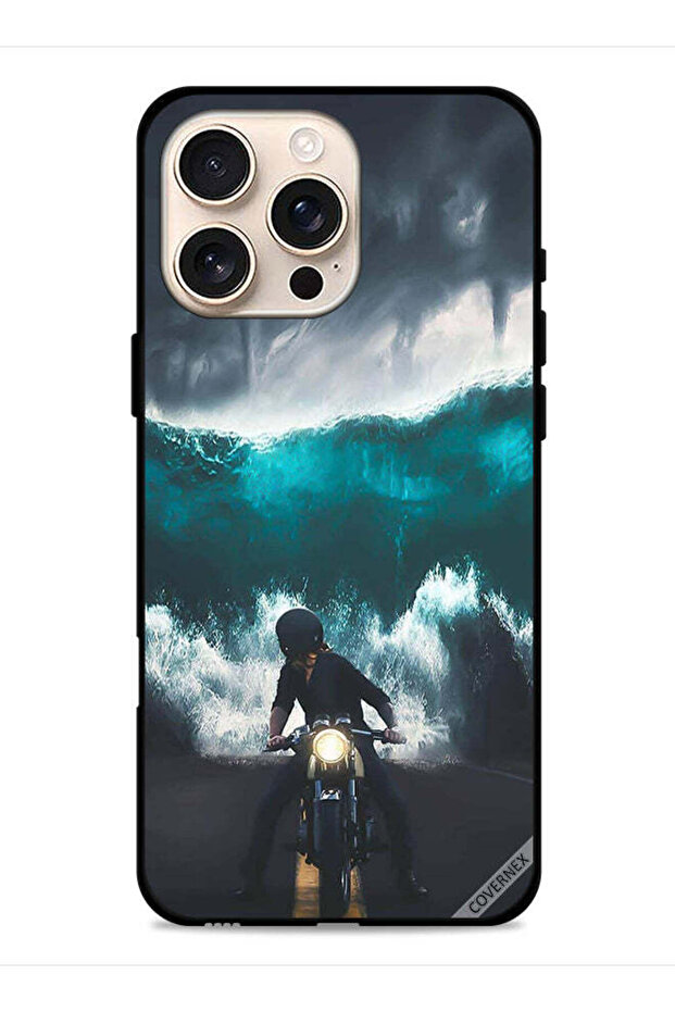 غطاء حماية لجهاز Apple iPhone 16 Pro Max بتصميم موجة مائية