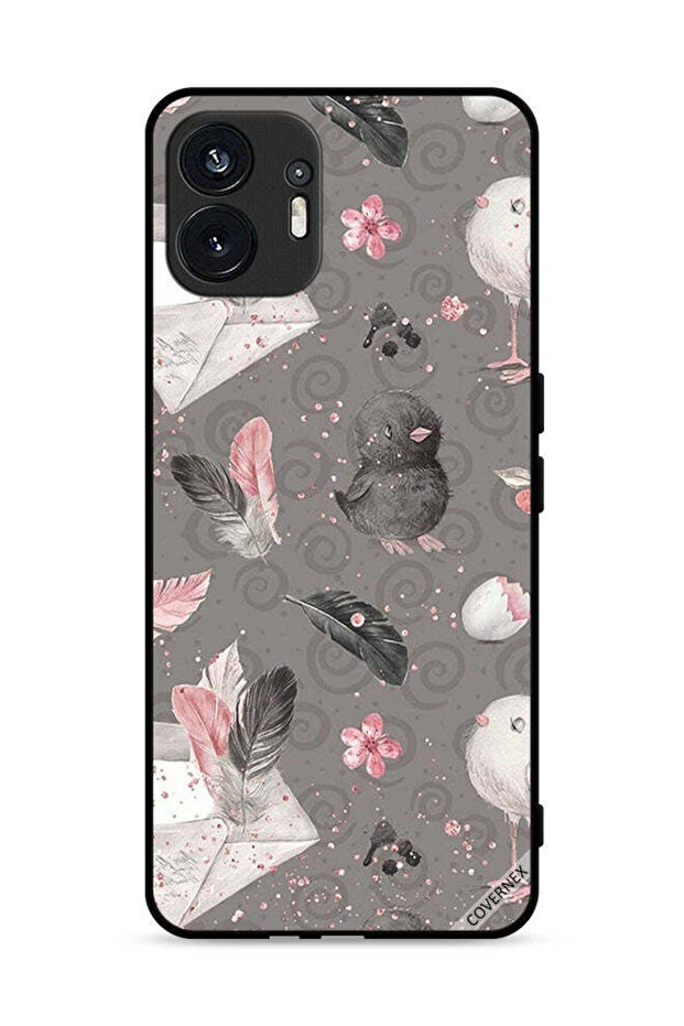 Nothing Phone (2) 5G Protective Case Cover Feathers & Chicks