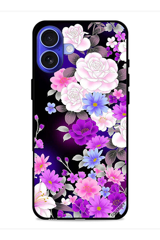 غطاء حماية لجهاز Apple iPhone 16 Plus بمزيج من الزهور