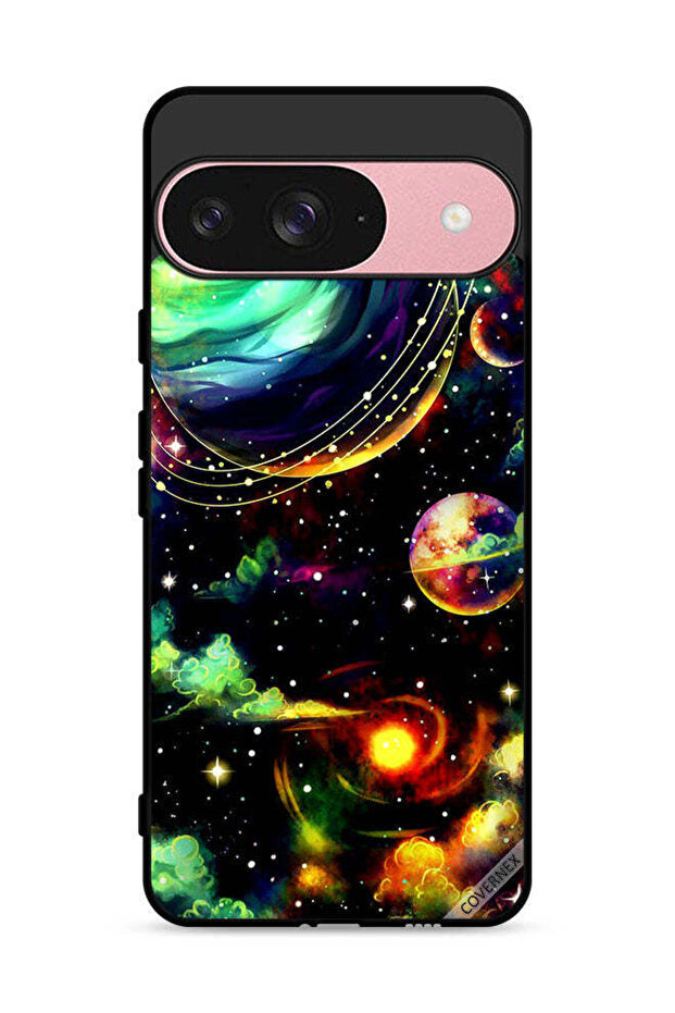 غطاء حماية لجهاز Google Pixel 9 بتصميم نباتات زحل