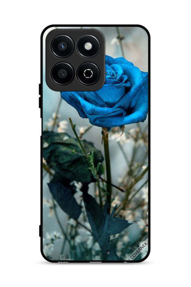 غطاء حماية لهاتف Honor Play 60 Plus 5G باللون الأزرق الوردي