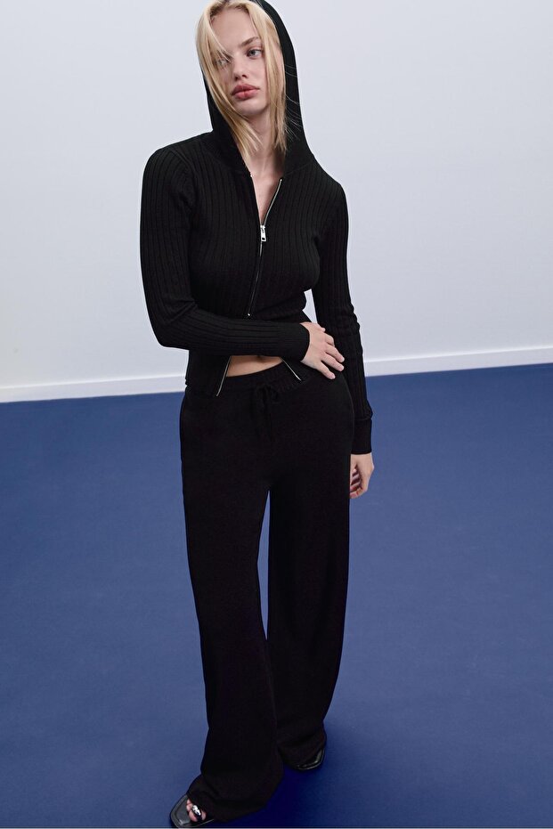 Uzun örgü pantolon - 2