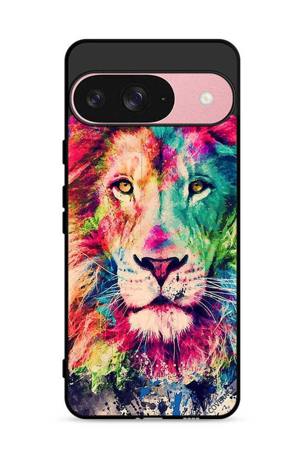 غطاء حماية لجهاز Google Pixel 9 بتصميم رسمة الأسد