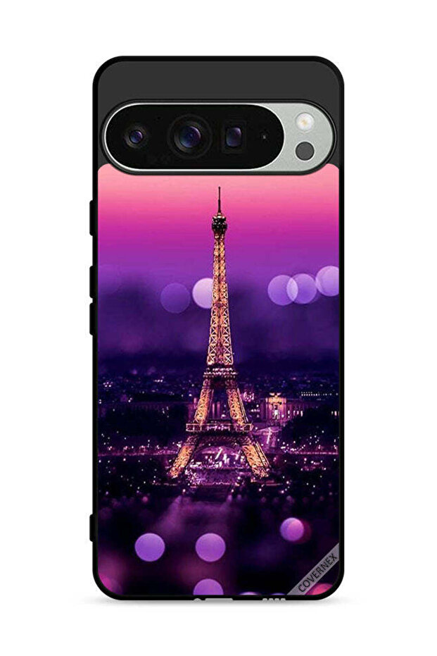 غطاء حماية لهاتف Google Pixel 9 Pro بتصميم برج إيفل