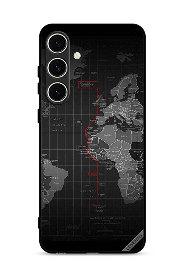 Samsung Galaxy S24 FE 5G Protective Case Cover World Map