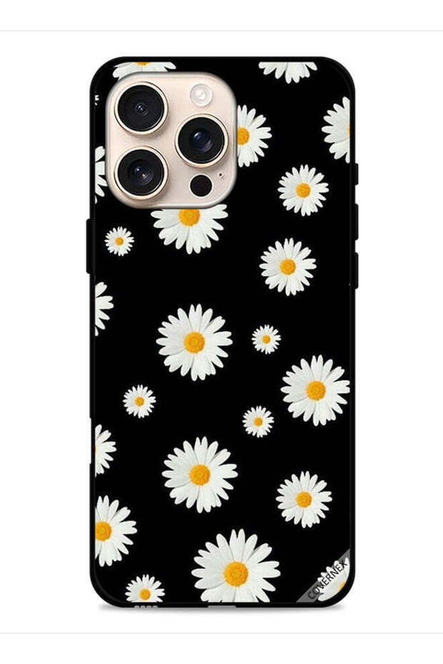 غطاء حماية لجهاز Apple iPhone 16 Pro Max بنقشة زهور الشمس الصغيرة