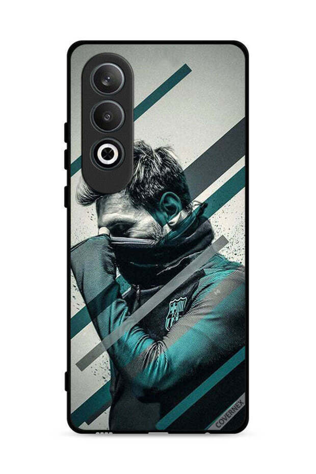 غطاء حماية Oppo K12 Plus 5G بتصميم وجه ميسي المختبئ