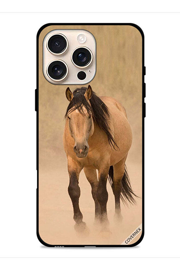 غطاء حماية لجهاز Apple iPhone 16 Pro بتصميم سباق الخيل