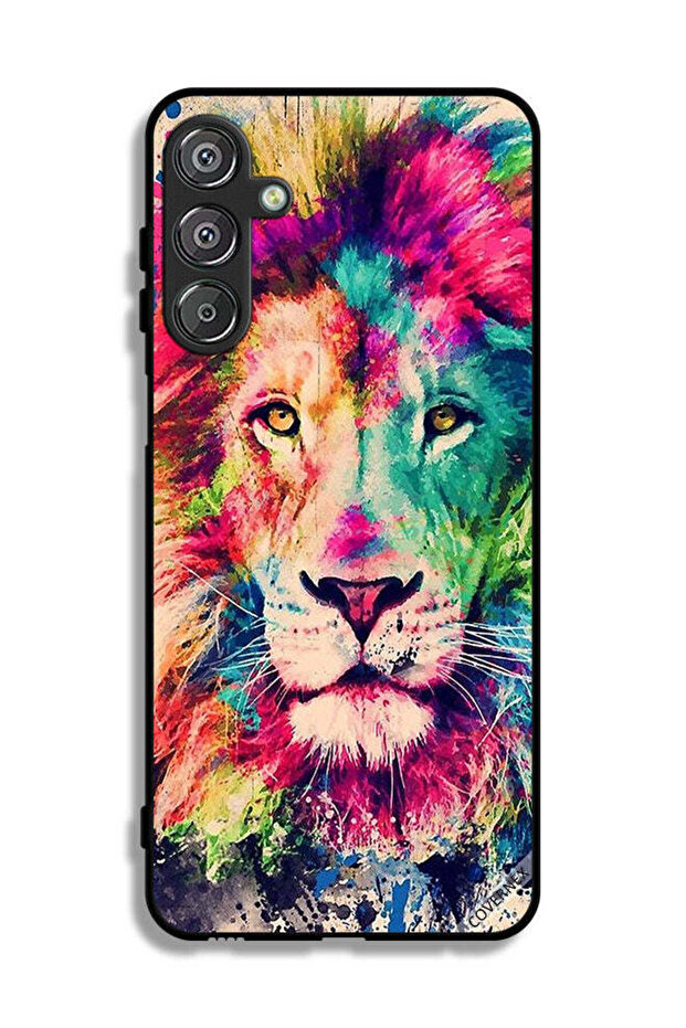 غطاء حماية لهاتف Samsung Galaxy M16 5G بتصميم رسمة الأسد