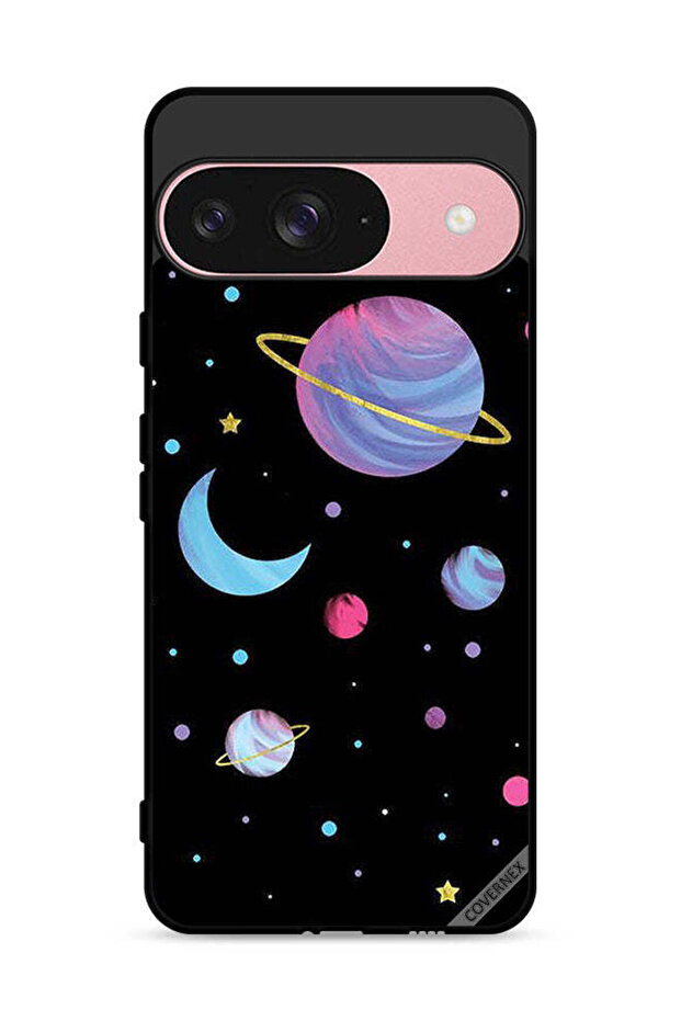 غطاء حماية لجهاز Google Pixel 9 برسومات الكواكب