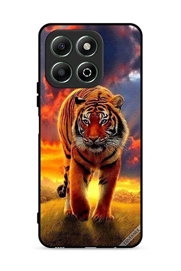 غطاء حماية لهاتف Honor X6b 4G بتصميم الفهد المتحرك